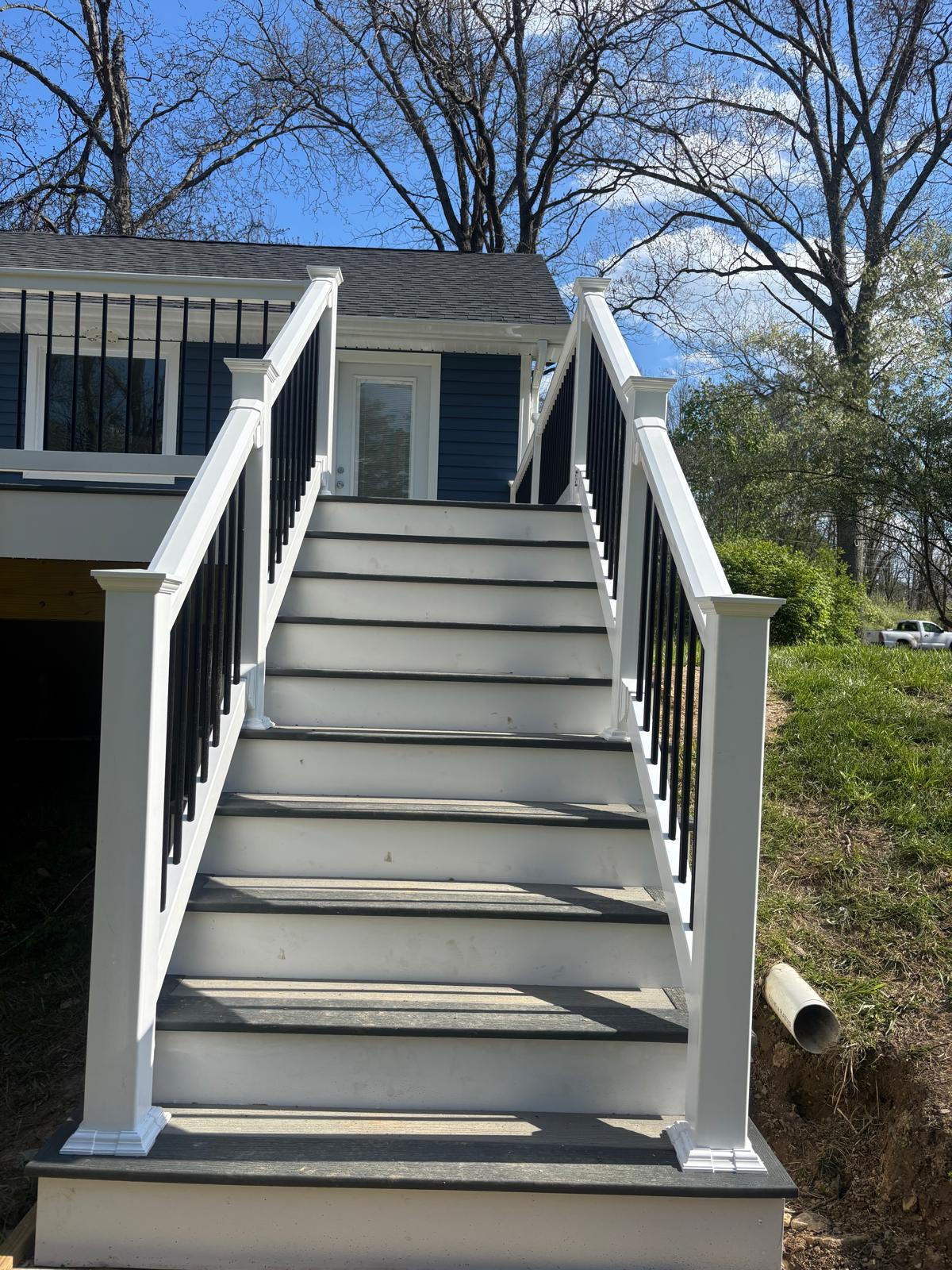 Custom deck project in New Jersey